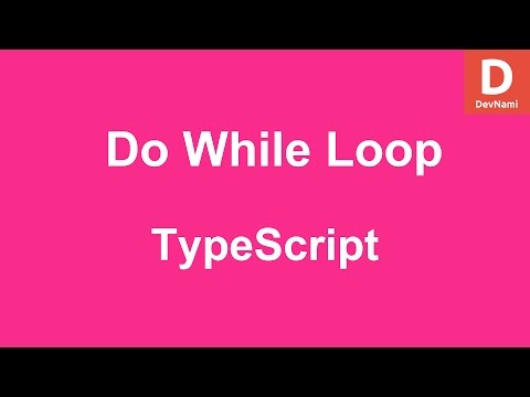 TypeScript do while loop