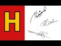H signature Style | Best signature style of my name | Signature style of my name