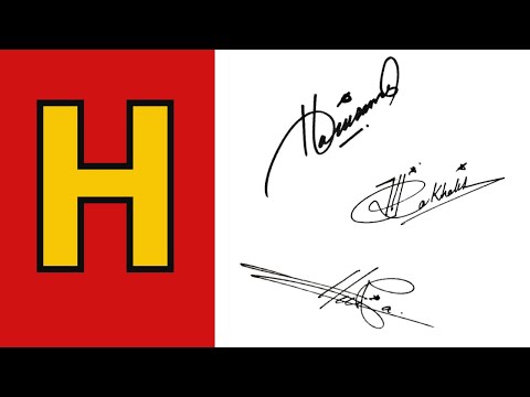 H signature Style | Best signature style of my name | Signature style of my name