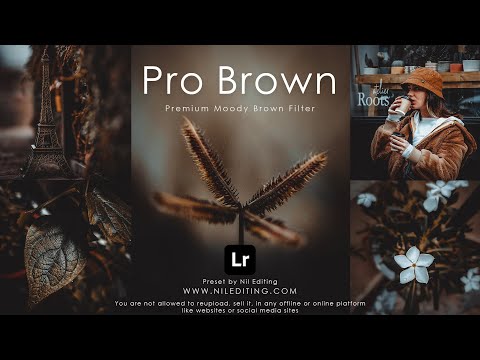 How to Edit Professional Photography | Lightroom Dark Brown Presets DNG & XMP Free Download