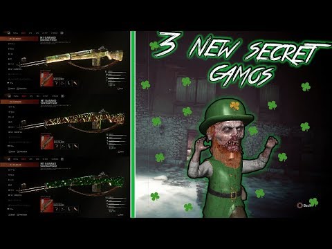 How To Get All 3 NEW Secret Camos In Zombies + Leprechaun Mini Boss Fight (COD WW2 Zombies)