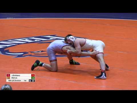 184lbs Brian Soldano (Oklahoma) vs Tyler Bienus (Bucknell)