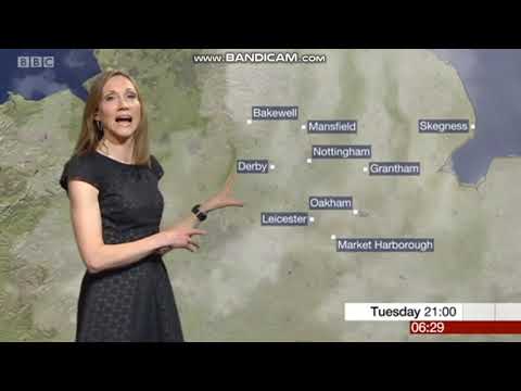Mel Coles East Midlands Today  weather June 25th 2019