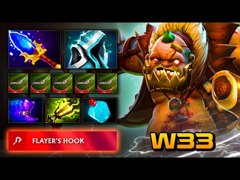 w33 PUDGE Mid - Patch 7.37e | Full Gameplay Dota Class