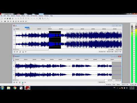 Basic Sound Editing In Sound forge