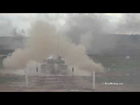 Army 2020 Demonstration T-72B1 Firing