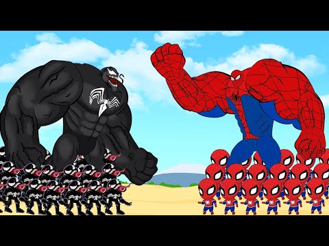 Evolution Of SPIDERMAN , BATMAN & SUPERMAN vs Evolution Of VENOM : Who Is The King Of Super Heroes?