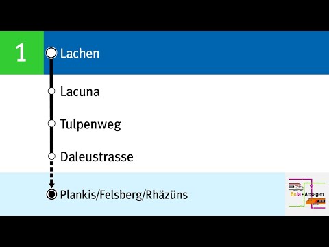 ChurBus Ansagen | 1 Chur - Plankis/Rhäzüns/Feldberg | 2022 | BoJa Ansagen