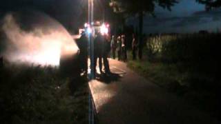 preview picture of video '31-08 Autobrand Losser + aankomst Politie'