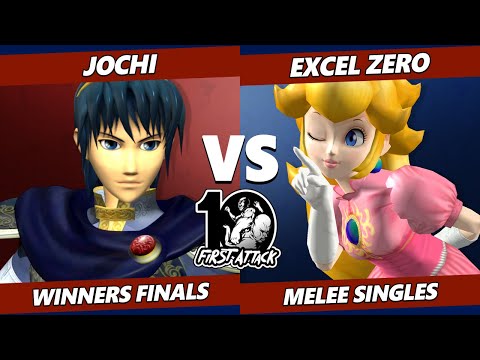 First Attack 2022 Winners Finals - Jochi (Marth) Vs. Excel Zero (Peach) Smash Melee Tournament
