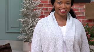 Barefoot Dreams CozyTwist Cocoon Cardigan on QVC