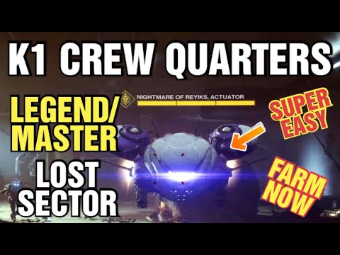 Destiny 2 - K1 Crew Quarters Legend/Master Lost Sector (November 12, 2022) | Season Of Plunder