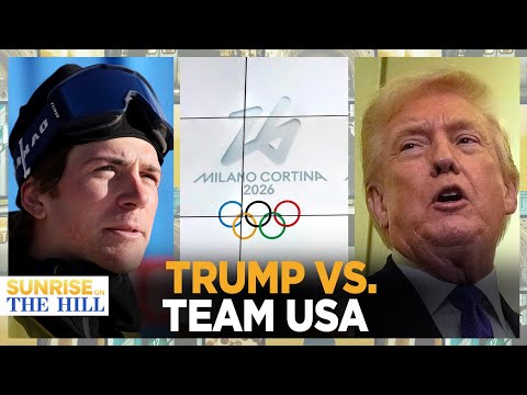 Trump calls out Olympic athlete who shares 'mixed emotions' about representing US | Sunrise