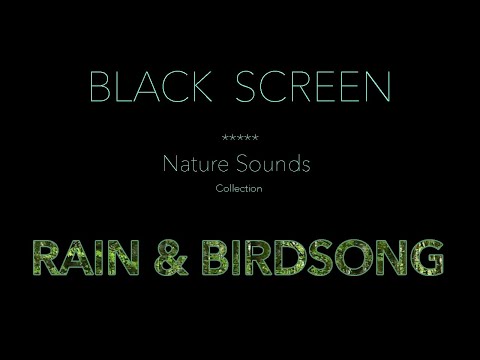 Nature Sounds-Rain & Forest Birdsong Dark/Black Screen-Relaxing Calm Sleeping Sound-Johnnie Lawson