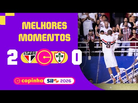 SÃO PAULO 2 X 0 PORTUGUESA | MELHORES MOMENTOS | 2ª FASE | COPINHA SIL 2026