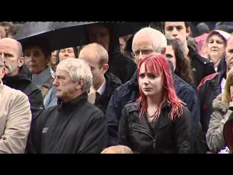 Adam Stansfield's Funeral - ITV West Country Tonight - 25th August 2010