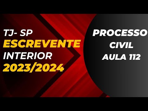 Court Clerk 2023 TJSP - articles 534 to 538 - Class 112