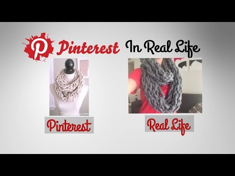 DIY Arm Knit Infinity Scarf- Pinterest in Real Life