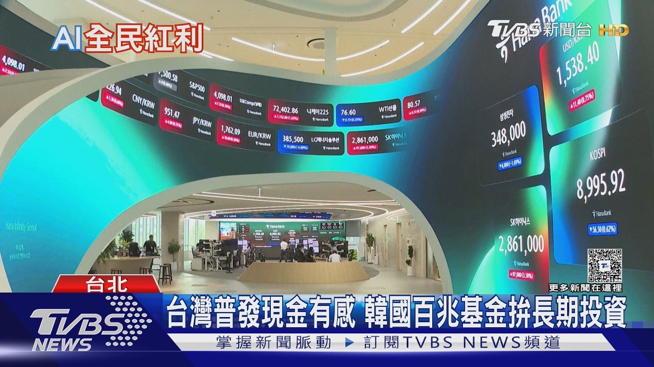 AI紅利怎麼花?台灣普發現金 韓國砸百兆設「未來基金」