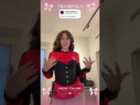 SARAH TOSCANO... SUPER TIFOSA DEL MILAN? #shorts #tiktok #perte #neiperte
