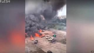 Большой взрыв бензовоза в Китае - Видео онлайн