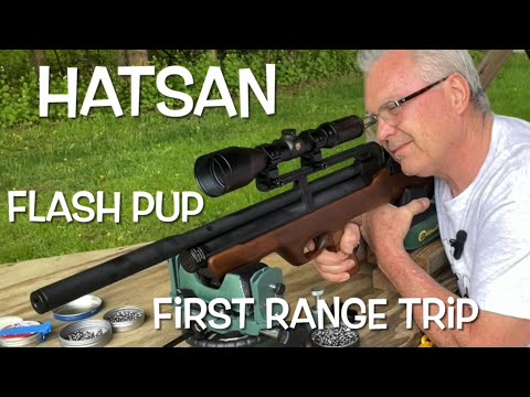Hatsan Flash Pup 22 caliber PCP first range trip