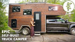 Couple's Incredible Off-Grid Truck Camper & Tiny Home on Wheels – FULL