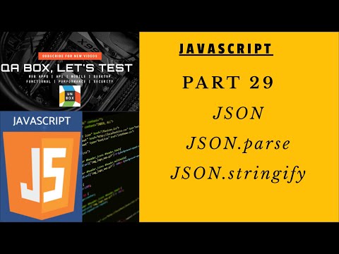 Part 29 Javascript Json Parse And Stringify