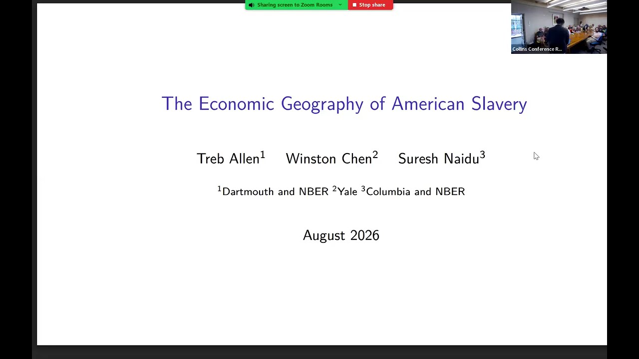 The Economic Geography of American Slavery