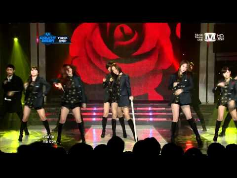 [111208] Mnet 엠카운트다운 티아라 T-ara 크라이크라이 Cry Cry