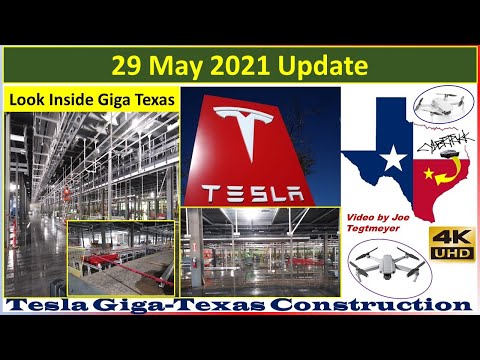 Tesla Gigafactory Texas 29 May 2021 Cyber Truck & Model Y Factory Construction Update (07:30AM)