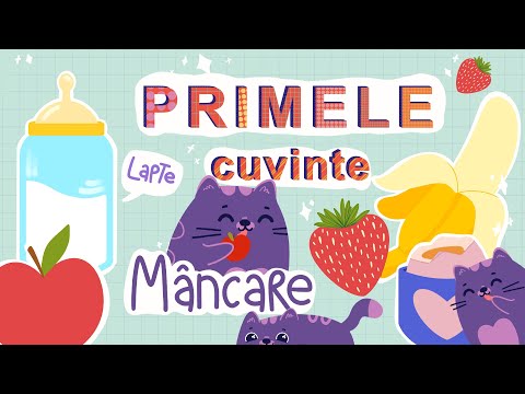 Primele cuvinte I Alimente I Desene bebeluși I Pam Bebe
