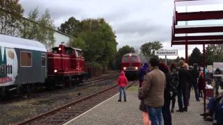 preview picture of video '100 Jahre Kasbachtalbahn - Dampfzug trifft ein'