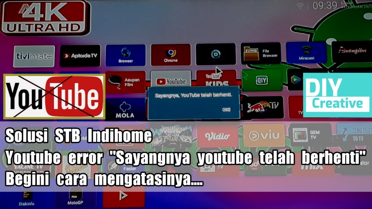 Mengatasi youtube error 