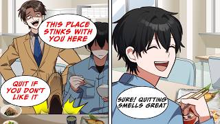 Download lagu [Manga Dub] A CEO's son banned Me from the cafeteria, so I quit, and the company...!? [RomCom] mp3