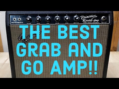 Vintage 1966 Fender Princeton Reverb 12-Watt 1x10" Black Panel Guitar Combo Amp excellent condition image 7