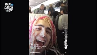 Lil Pump WILING OUT on Plane in 1ST CLASS!