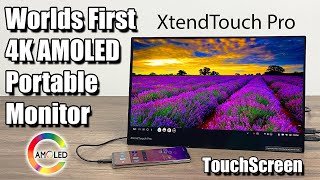 The Worlds First 4K AMOLED Portable Touch Screen Monitor - This Thing Is Beautiful!