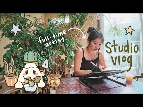 getting ready for my fall shop update 🌱 studio vlog