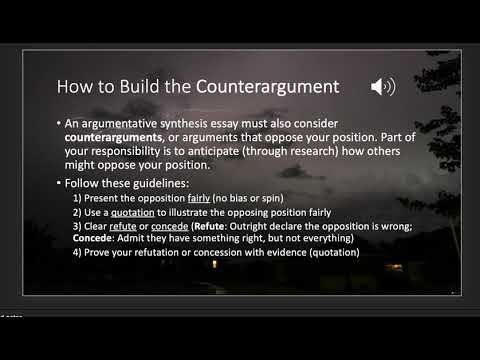 Argumentative Synth Details