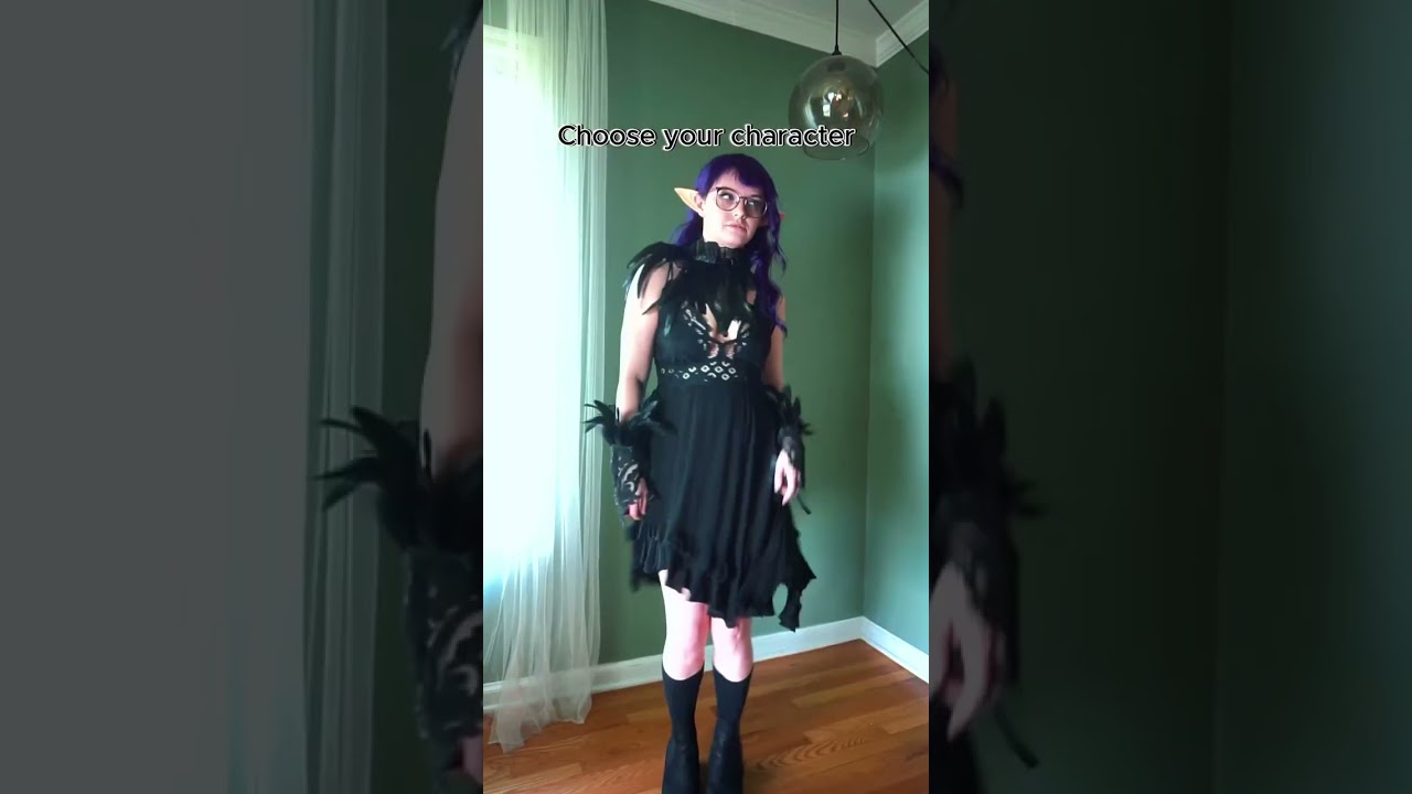 Choose your character: assassin elf or feathered sorceress? #altgirl #altgirls #elfgirl #egirl