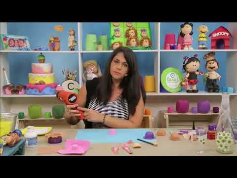 Canal do Artesanato   Ponteira em EVA Modelado   Solange Gobbo