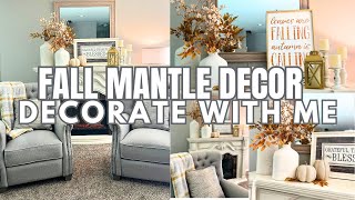 Creating a Cozy Fall Mantle Display 2024 | Decorate with Me for Autumn