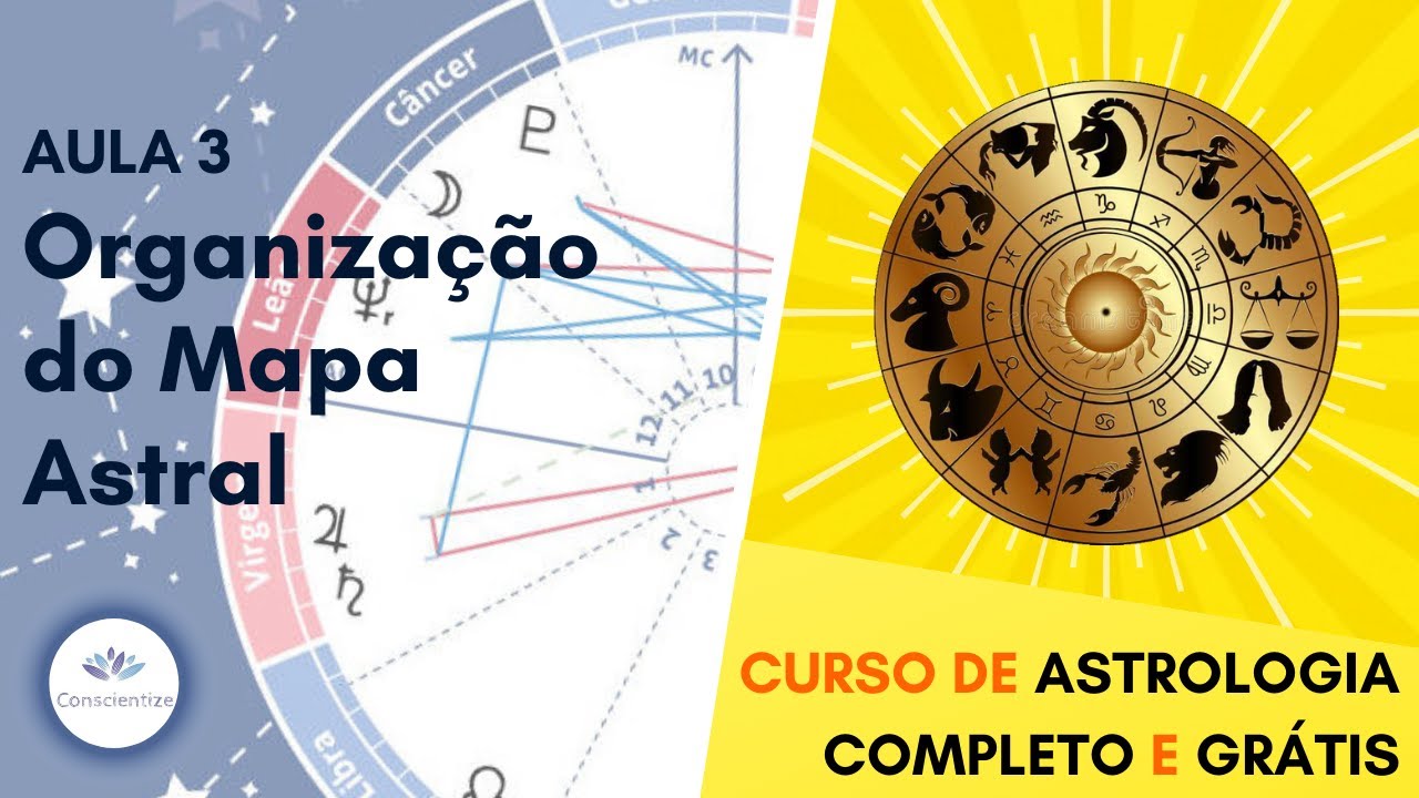 Curso de Astrologia Completo e Grátis - Aula 3: Organização do Mapa Astral