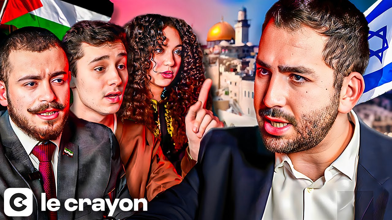 1 pro-israélien vs 4 pro-palestiniens. | Seul contre tous