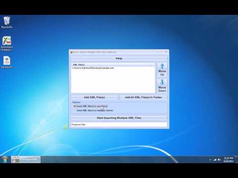 Excel Import Multiple XML Files Software