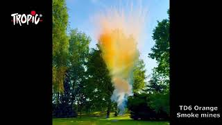 TD6 Orange - Smoke mines - TROPIC Fireworks, Fajerwerki, Feuerwerk, Vuurwerk, Feu d'artifice