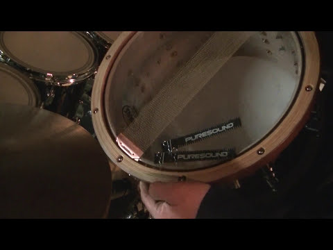 Snare Wires Comparison - PDP/DW Stock v. Puresound Custom Pro Brass