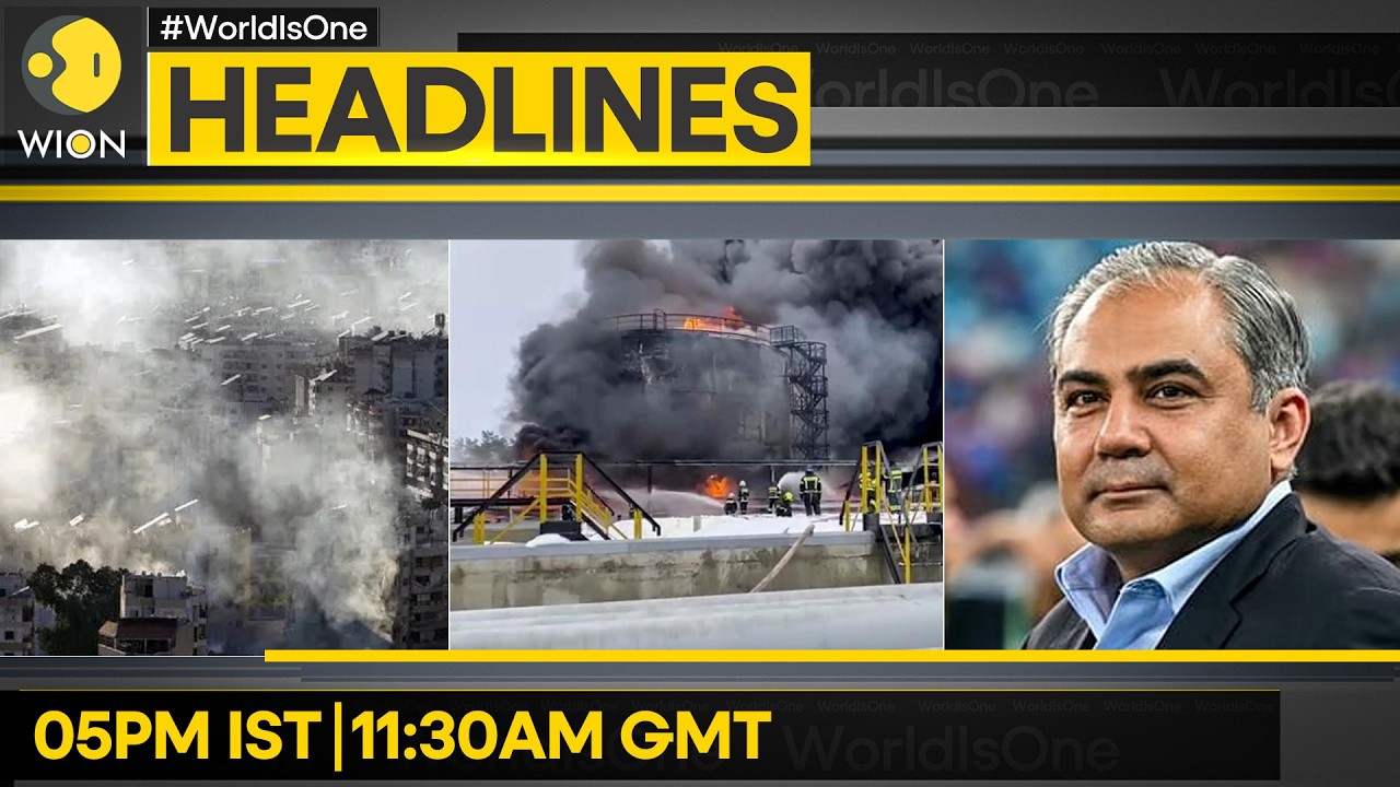 Russia: Drone Attack on Oil Depot | Israeli Strikes Kill 3 Lebanese Troops | WION HEADLINES