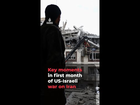 Key moments in first month of US-Israeli war on Iran | AJ #shorts